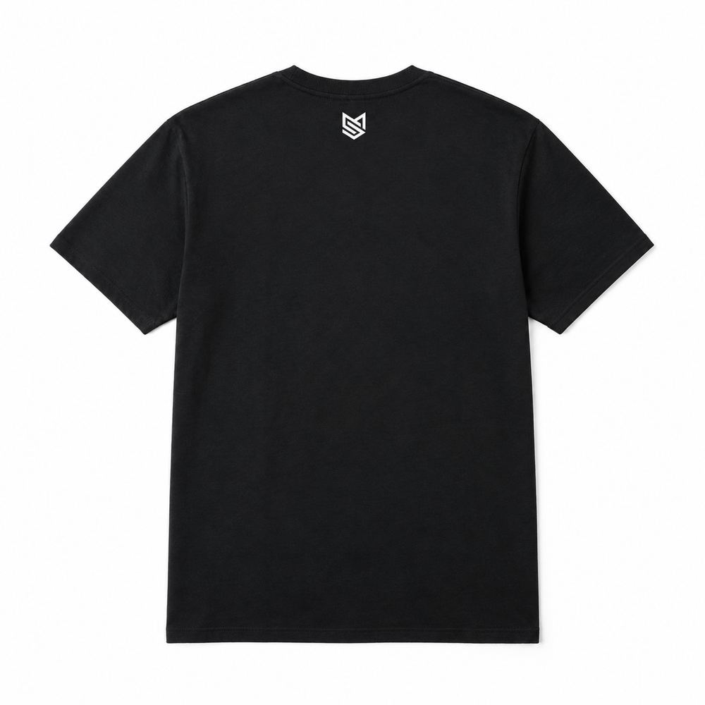 Every Day Tee — Black, back view