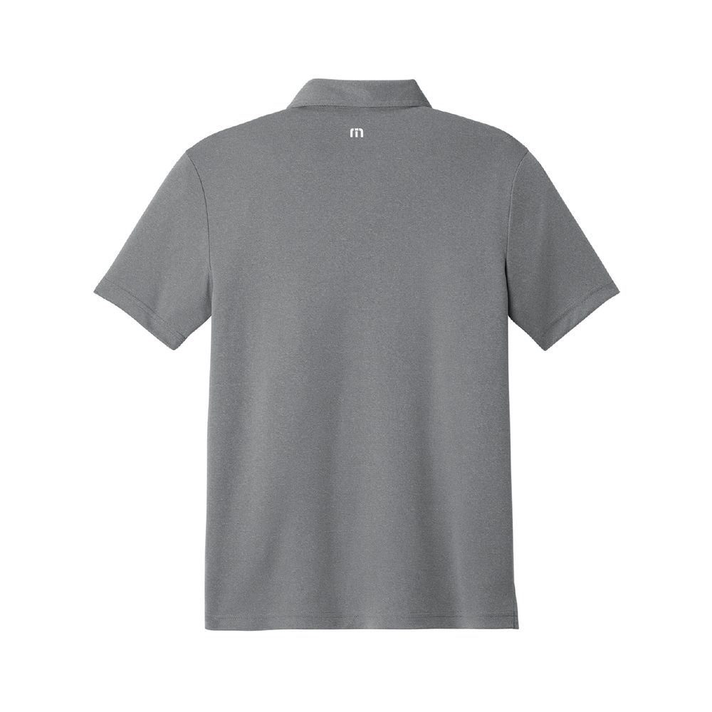 TravisMathew Coto Performance Polo — Grey, back view