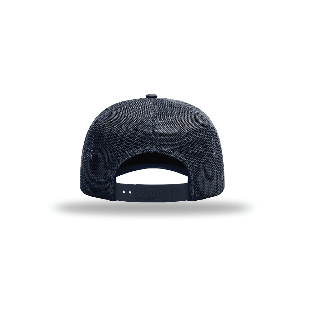 Richardson 112 | Embroidered — Navy, back view
