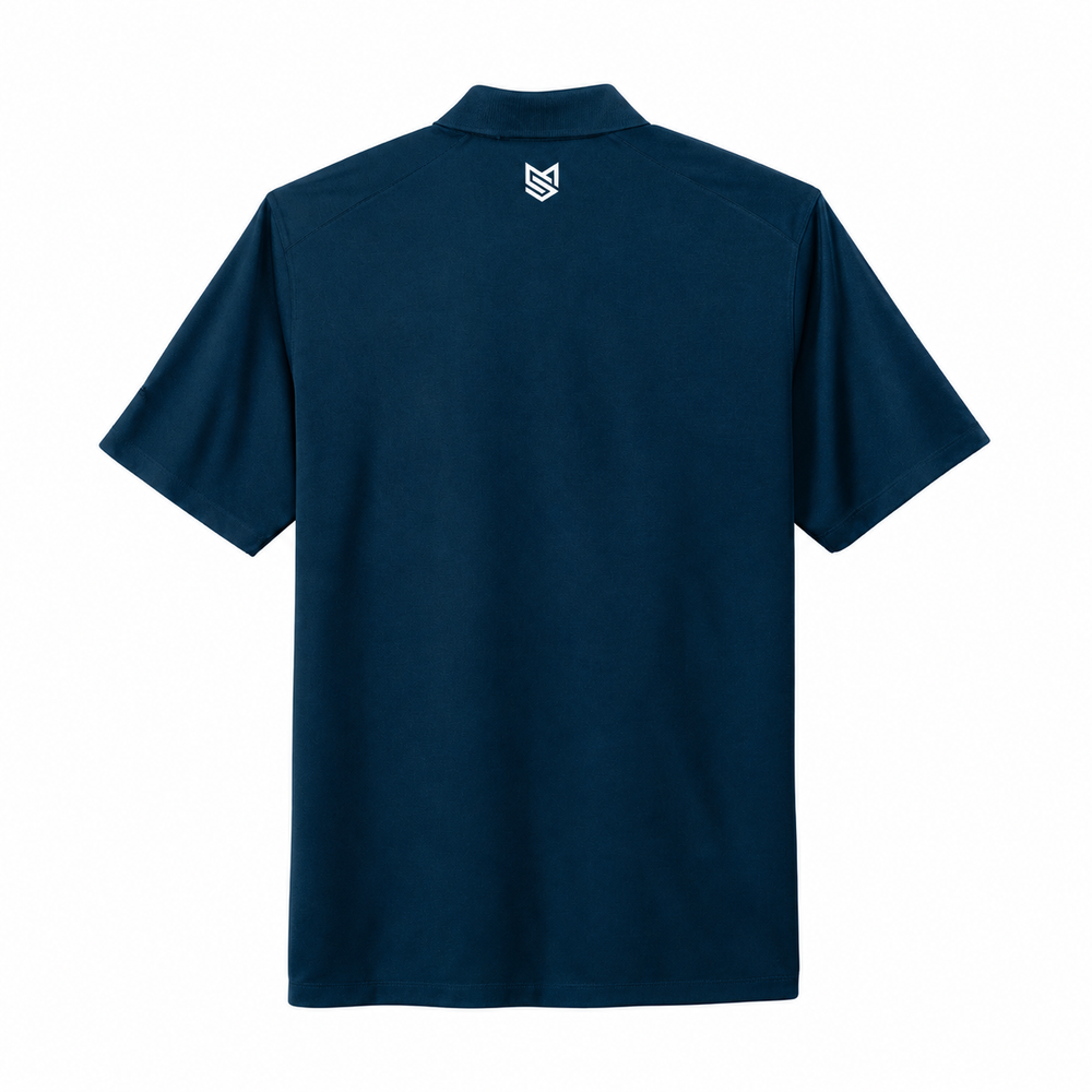 Nike Dri-FIT Micro Pique 2.0 Polo — Navy, back view