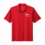 Nike Dri-FIT Micro Pique 2.0 Polo — Red, front view