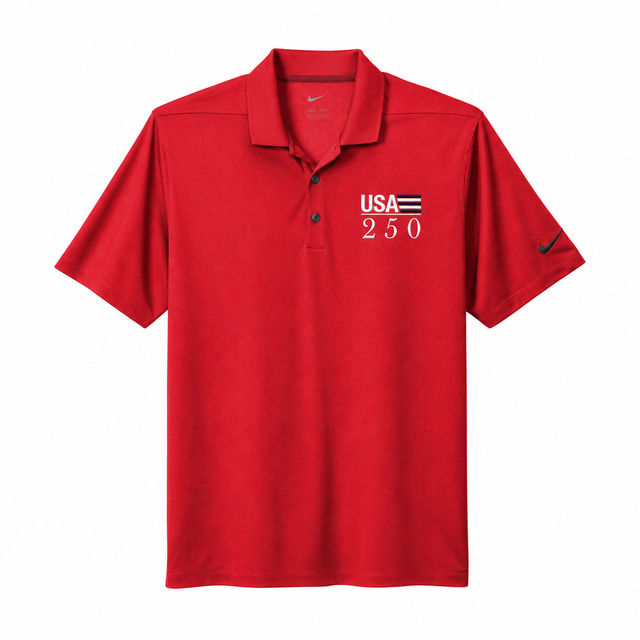 Nike Dri-FIT Micro Pique 2.0 Polo — Red, front view