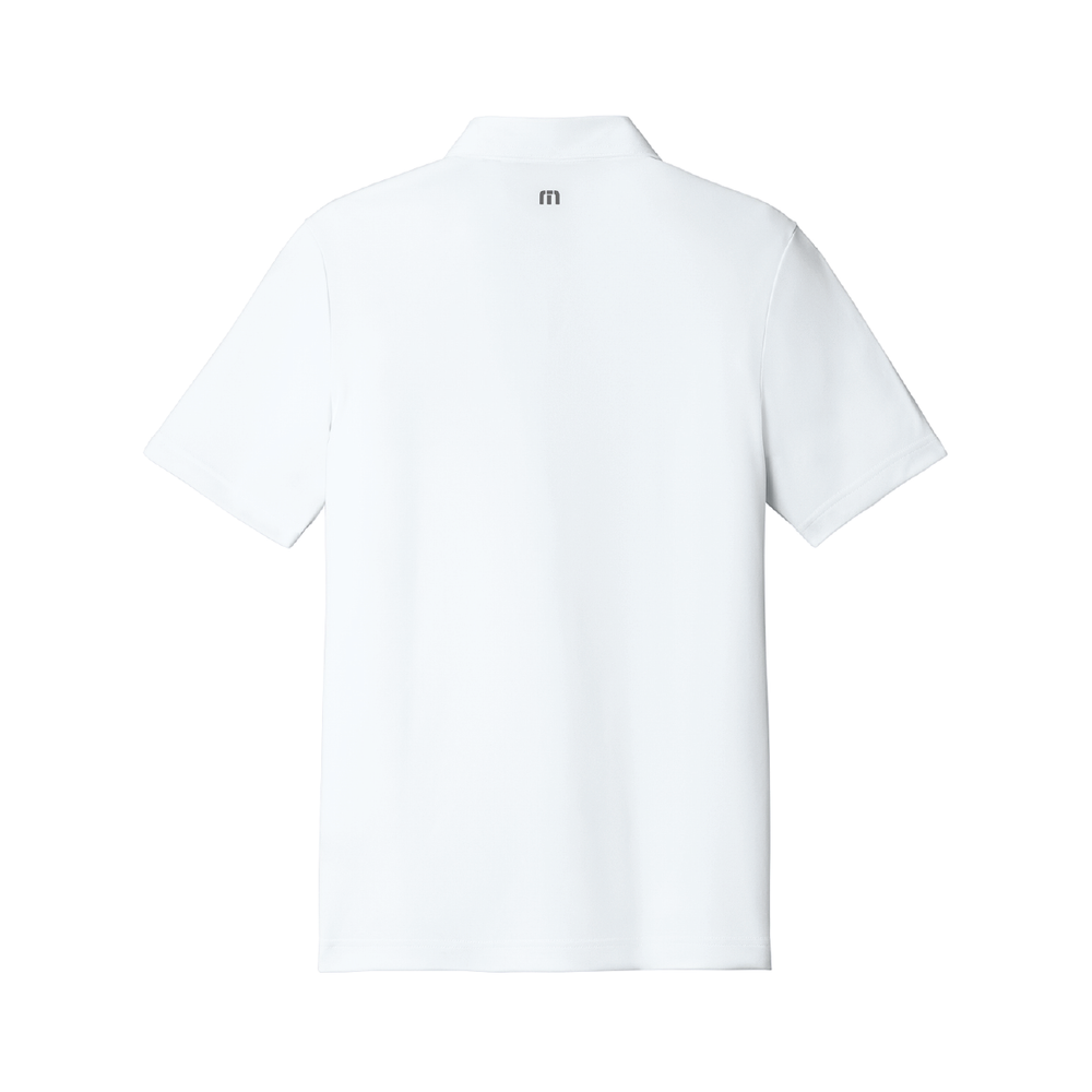 TravisMathew Coto Performance Polo — White, back view