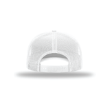 Richardson 112 | Embroidered — White, back view