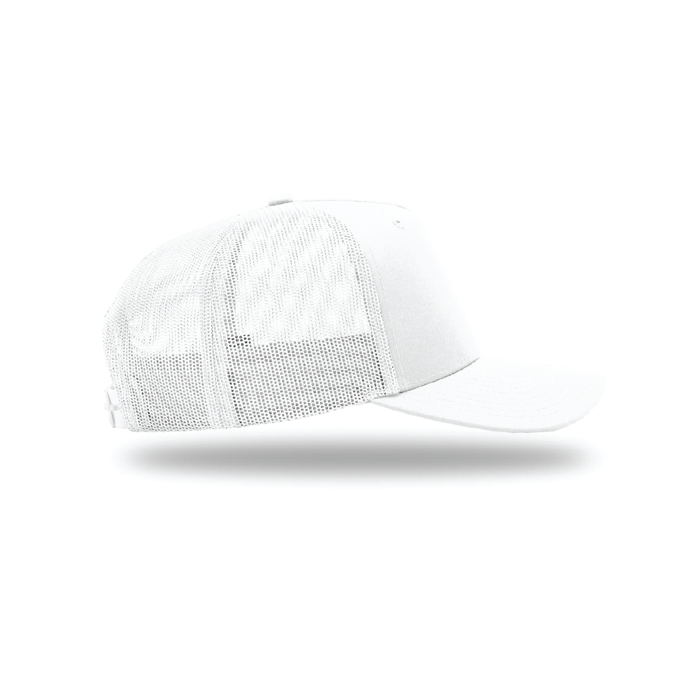 Richardson 112 | Embroidered — White, side view