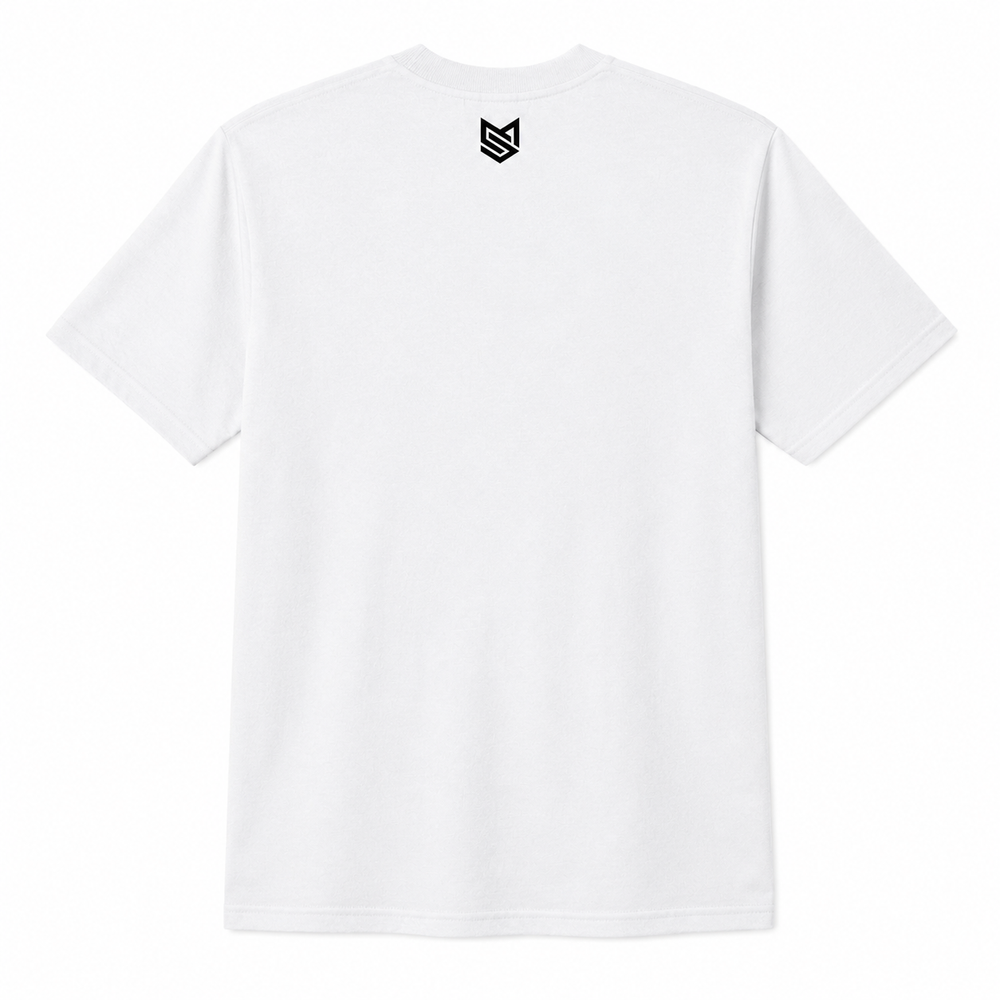 Every Day Tee — White, back view