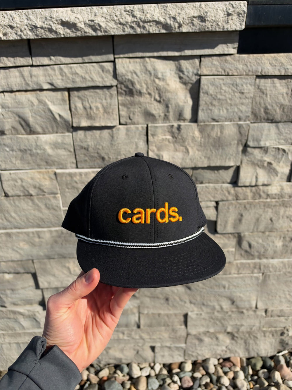 Davison Cardinals 'cards.' Rope Hat — GB519 — Black | MediaSkapes
